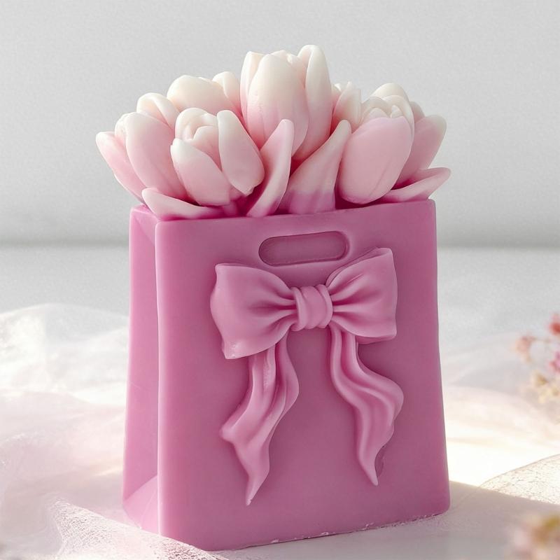 Detailed Rose Designs Silicone Candle Mould For Creating Beautiful Decorative Candle Home