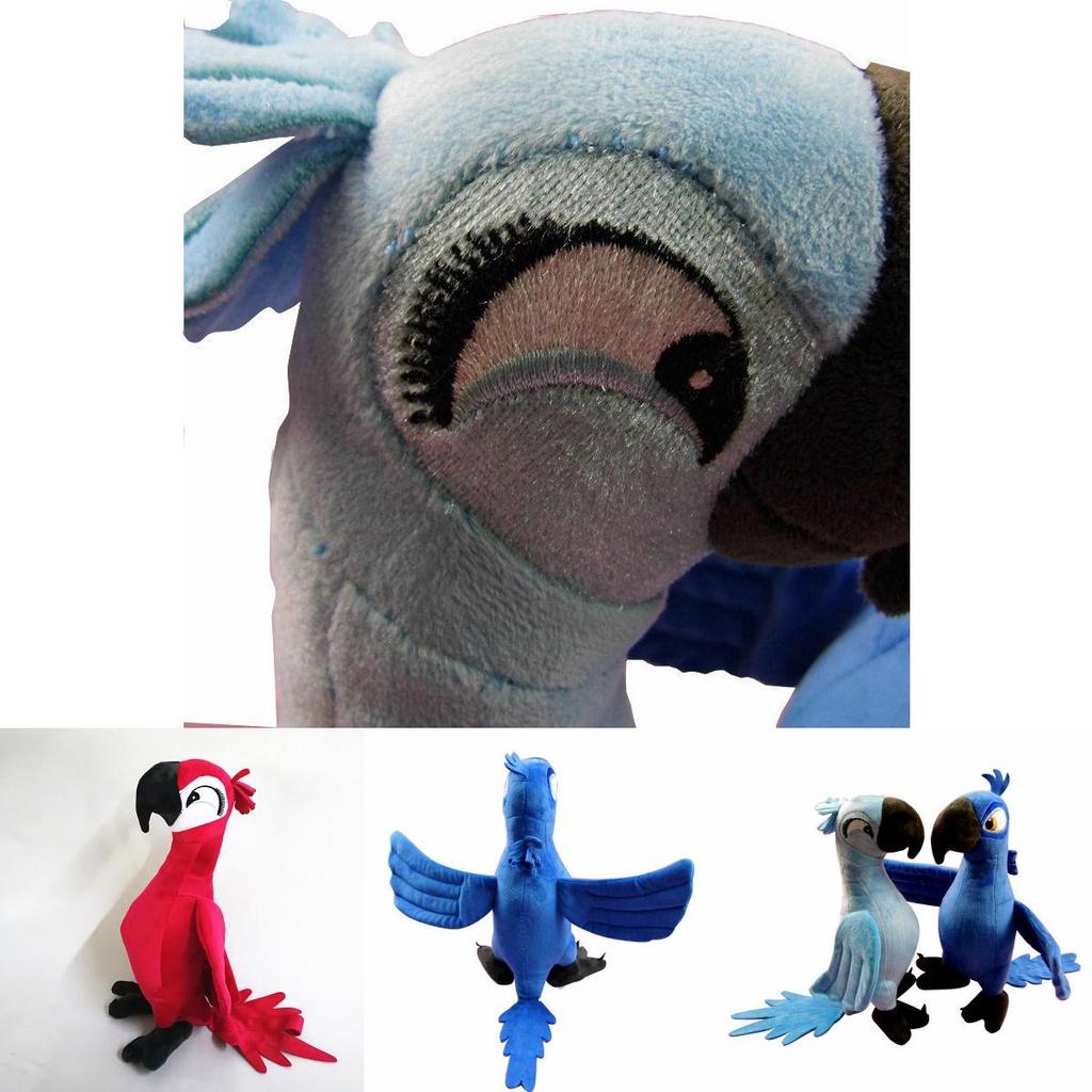 Adorable 30cm Rio Movie Plush Toy Parrot Bird Stuffed Animal Doll Perfect For Kids