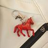 1/4Pcs Keychain Pendant Mini Horse Design Christmas Ornament with Hanging Loop DIY Jewelry Accessories