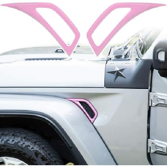 

Рожева бічна накладка-декор на вентиляційний отвір для 18+ Jeep Wrangler JL JT