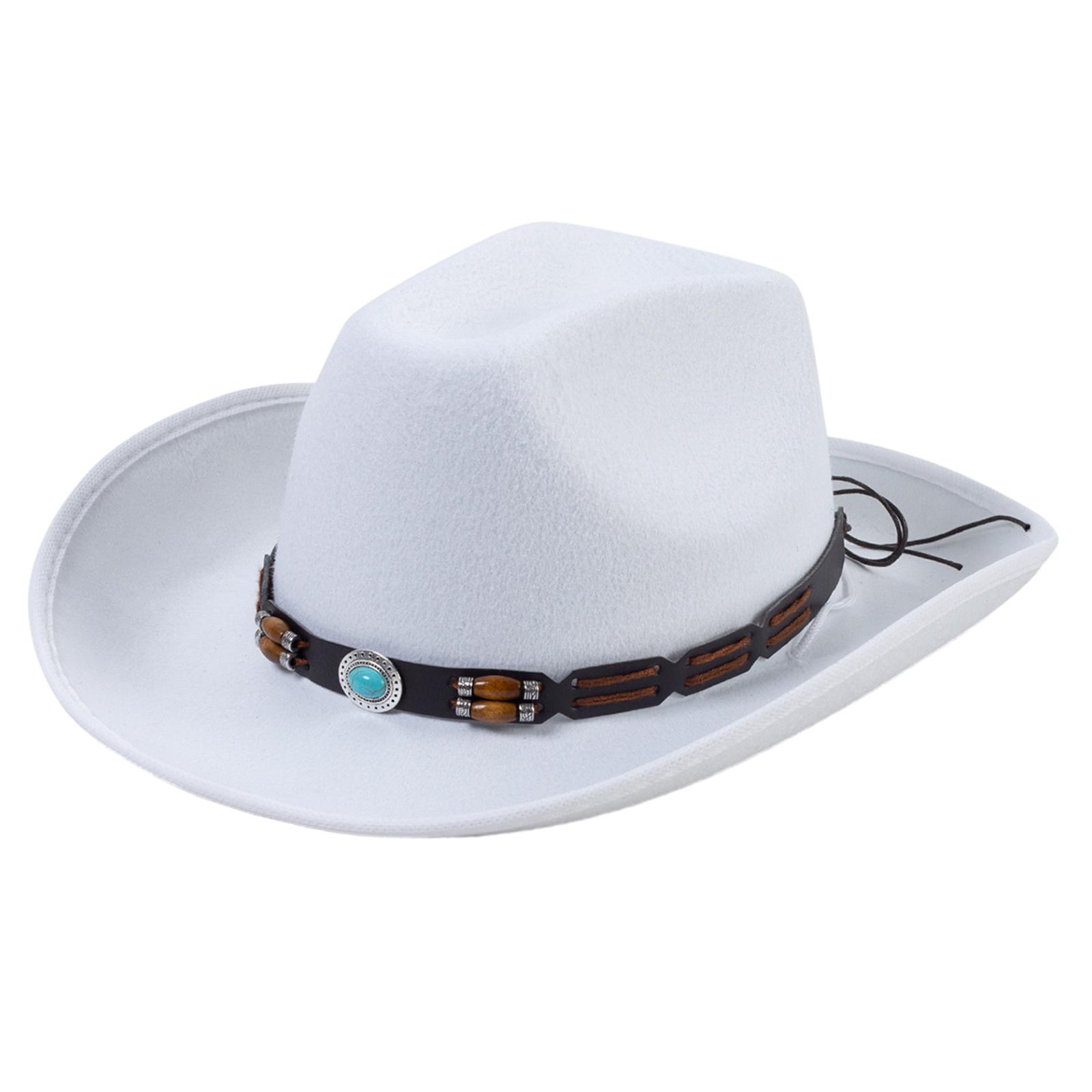 

Ковбойская шляпа с широкими полями, шляпа рыцаря для диско-хаус, коктейльных вечеринок, отпуска, простой стиль для комика, актера белый