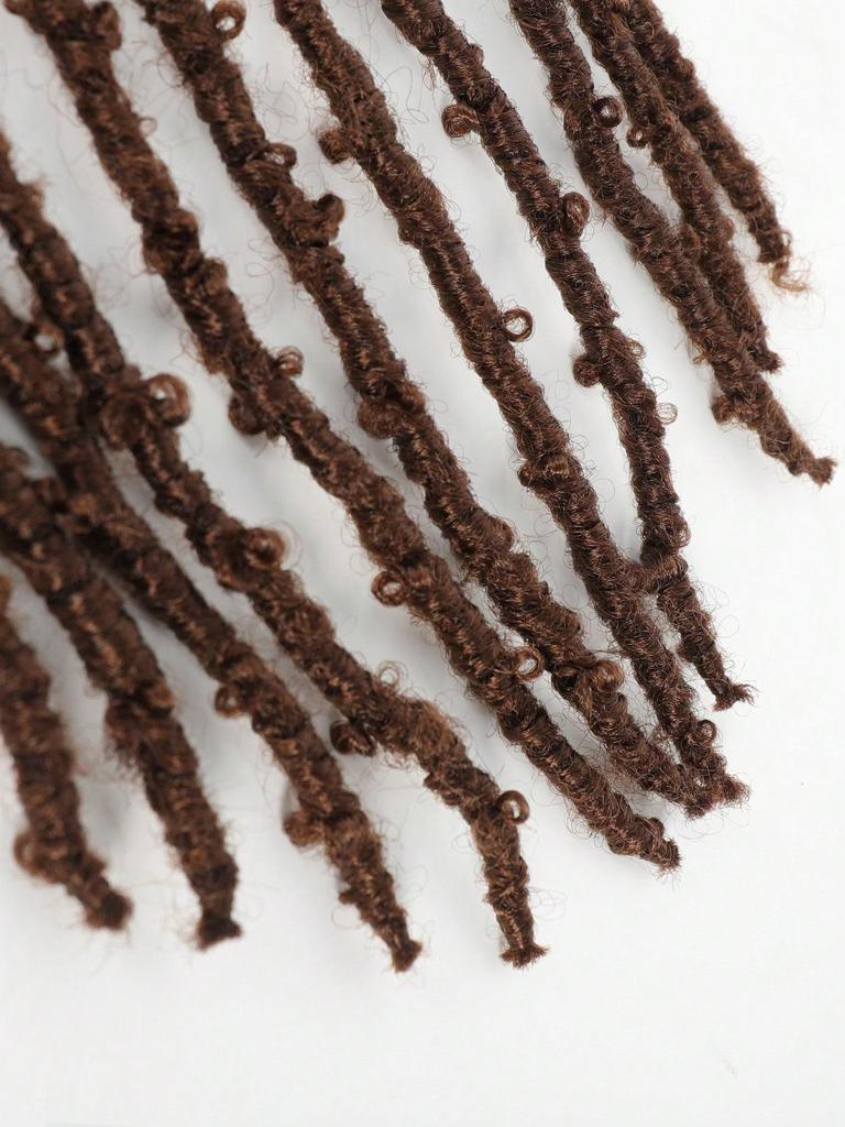 Kelebek Locs Tığ Örgüsü Saç 14 İnç Önceden Döngülenmiş Yıpranmış Locs Tığ Örgüleri