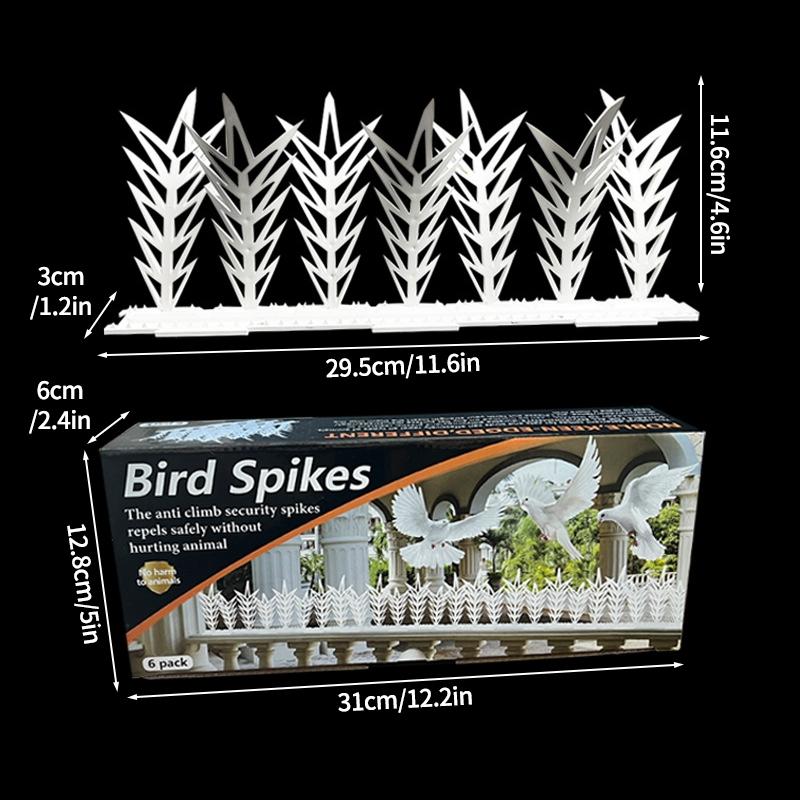 1/10/12 SZT Plastikowe Kolce Anty-Ptak Odstraszacz Kot Ptak Odstraszacz Gołąb Wiewiórka Ogrodzenie Ogrodowe Kontrola Kolce Anty-Wspinaczkowe
