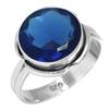 Bague en Argent Sterling 925 Femme Pierre Précieuse Bijou Fait Main Cadeau Halloween Améthyste Saphir Topaze Bleue Citrine Émeraude Iolite Péridot Rubis Costume