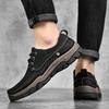 Fashion New British Style Plus Size Men's Retro Casual Shoes Comfort Outdoor Hiking Shoes Quality Anti Slip Wear-resistant Leather Shoes