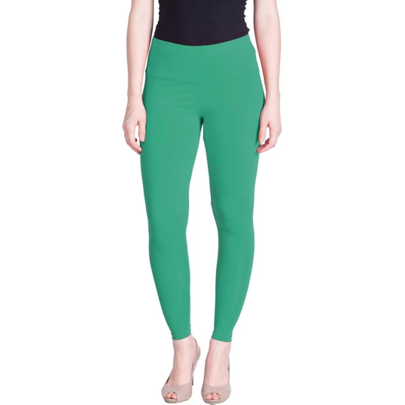 Lyra Women Solid Premium Cotton Ankle length Leggings | Mid-Waist | Fashionwear