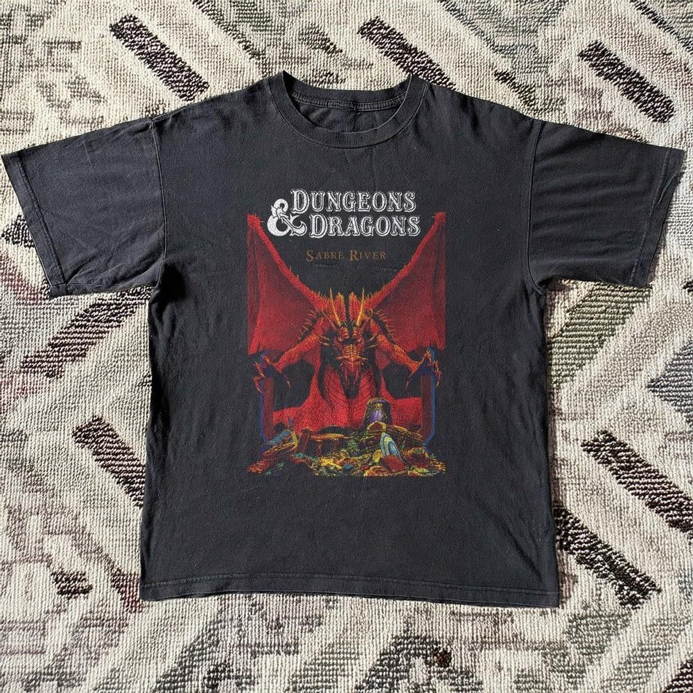 

Dungeons amp Dragons Sabre River Vintage Style TShirt Unisex Size S5XL Unisex T-Shirt XXXL