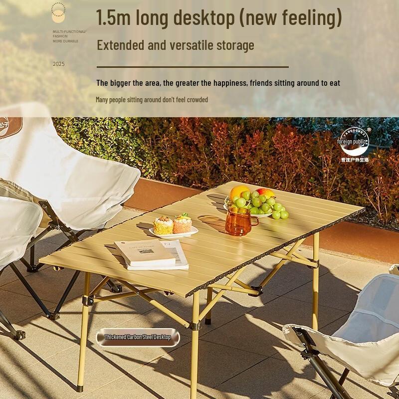 OIMG Outdoor Folding Camping Table & Chair Set