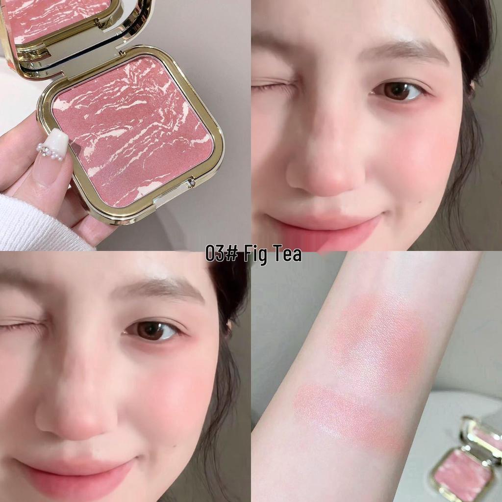 Kakashow Gradient Baked Blush: Soft Focus Brightening Shimmer for Energetic Girls