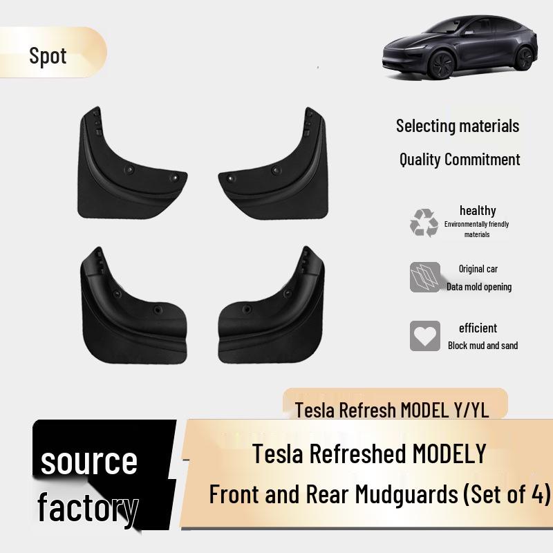 

Tesla Model Y/YL Series TPE Front & Rear Fenders Replacement