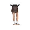 adidas Originals Women's Racing Faux Leather Mini Skirt Dark Brown JM8026