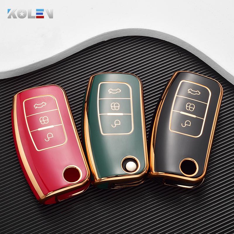 Fashion TPU Car Flip Key Case Cover Shell Fob for Ford Focus 2 MK2 Fiesta Mondeo Galaxy Ecosport Kuga Escape Falcon B-Max C-Max