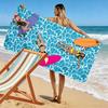 Surfing Women On Blue Waves Beach Towel Quick-drying for Travel Outdoor Sports Jogging Beach and Swimming