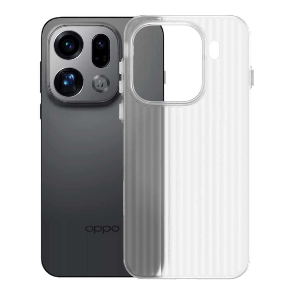 Applicable To OPPO FindX9Pro Mobile Phone Case Corrugated Grating Magnetic Suction Reno14Pro Ice Mist Anti-drop Protective Case