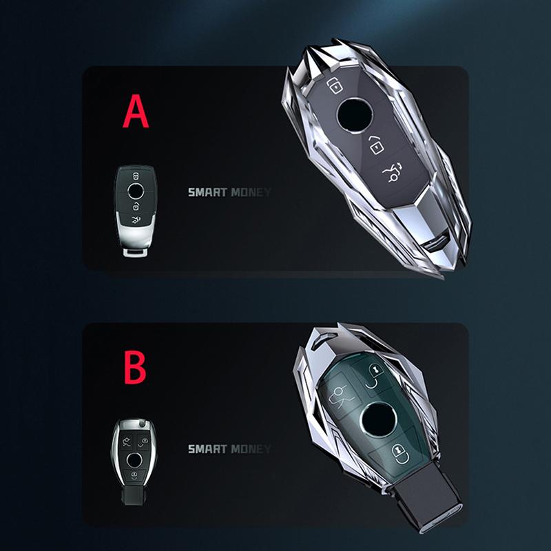Bilfjärrnyckelfodral skal för Mercedes Benz ACESG Class GLC CLE CLA GLB GLS W177 W205 W213 W222 X167 AMG Nyckelring