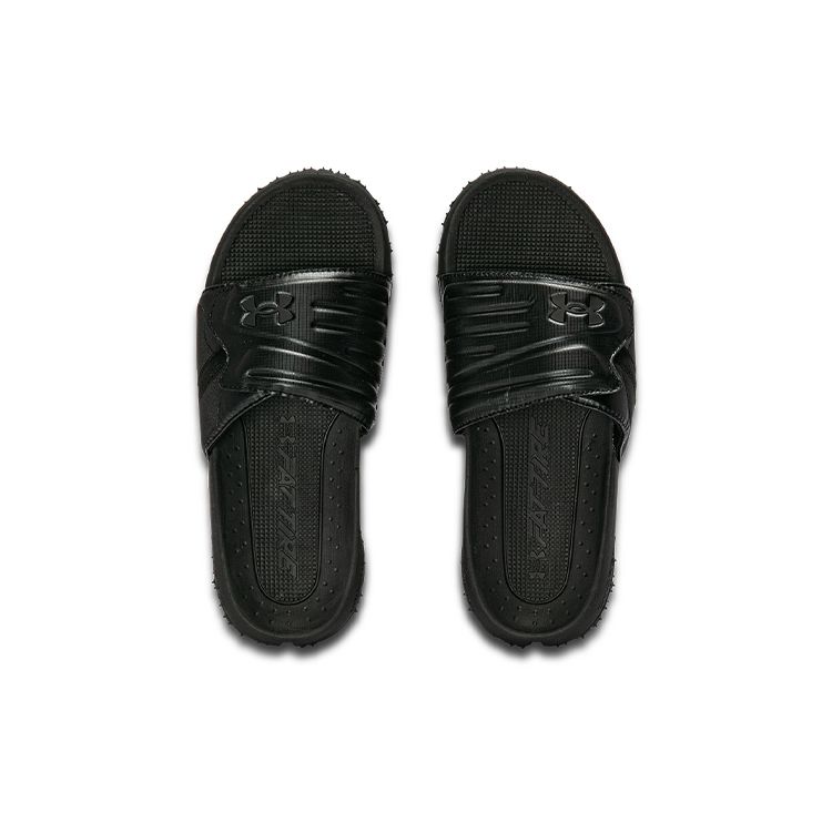 Under Armour Unisex Fat Tire Slides Black 3023749-002