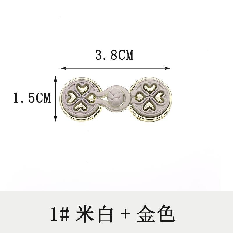 Flower Chinese Cheongsam Buckle, Cape Cloak Clasp, Fasteners Button, Sew On Hook and Eye Brooch Clip, 5 Pairs