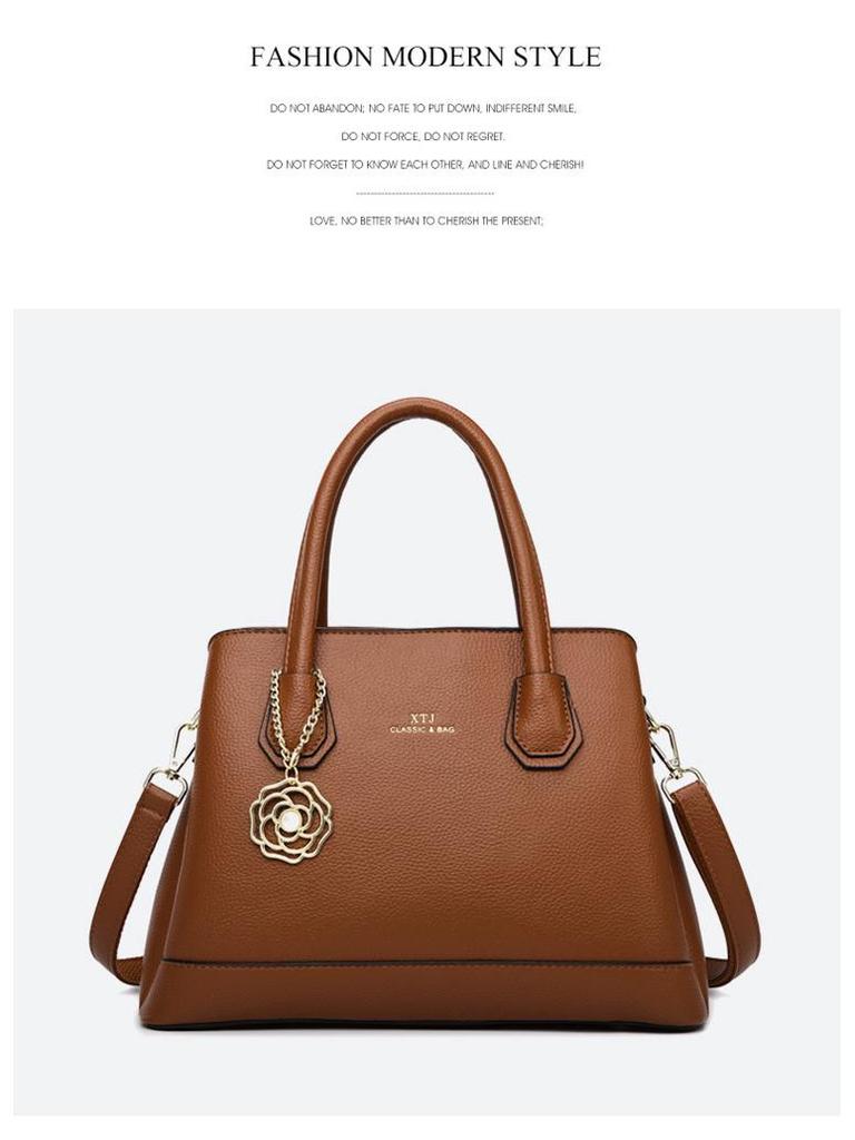 Elegantní retro dámská kabelka - Všestranná taška přes rameno a crossbody pro stylové maminky