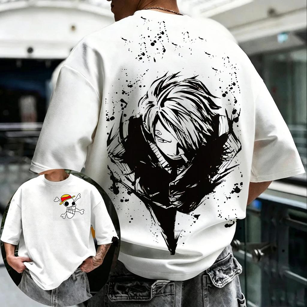 New Summer Arrival: Anime Print T-Shirt, Unisex, Short Sleeve, Casual Style, Streetwear, Y2K Style