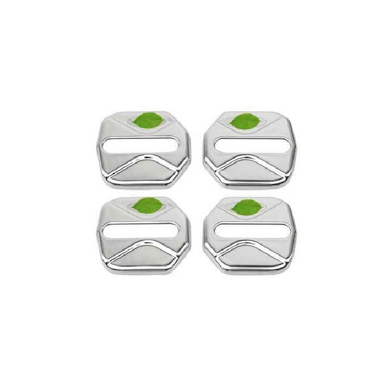 Chrome Steel Door Lock Protection Cover Trim 4PCS For Ford Edge 2015--