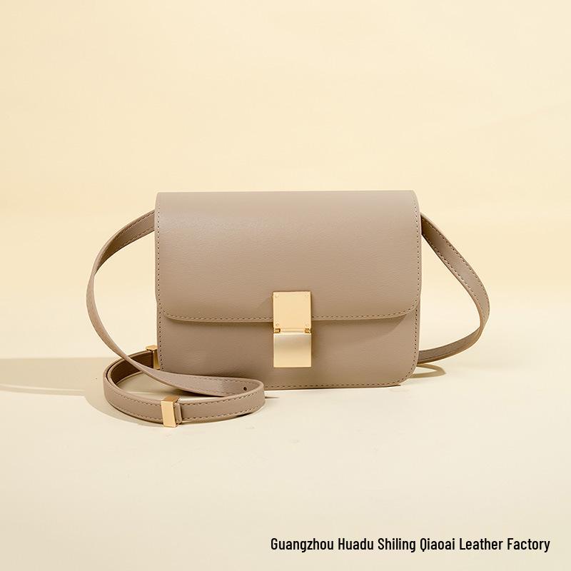 2025 Women's Genuine Leather Tofu Crossbody Bag - Fashionable Summer Shoulder Bag