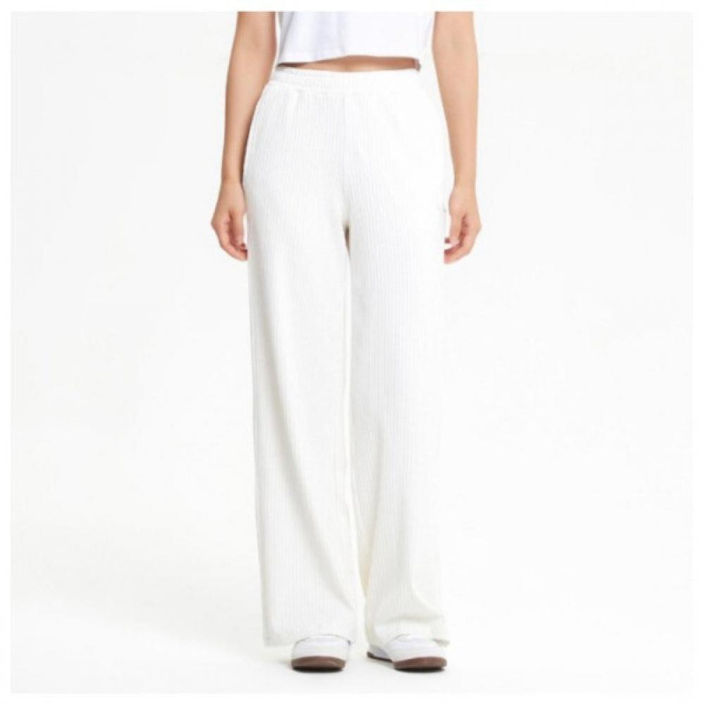 

New Balance PantS Nqj Nbmle3w802 64 Women S Soft Ribbed Wide PantS White series/70
