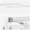 Retractable Awning Taupe 300 x 250 cm Fabric and Aluminum