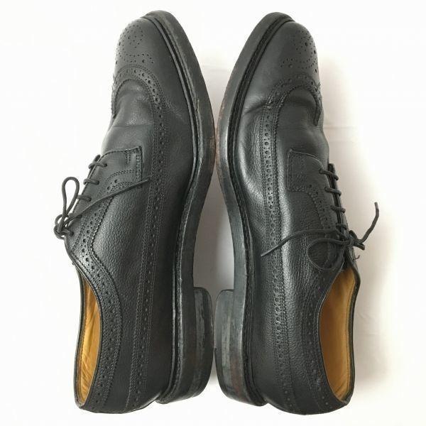 FLORSHEIM Imperial Kenmoor Wingtip Vintage Shoes Black Size 10.5E (28.0-28.5) Men's(USED)