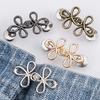 Clover Waist Button, Detachable, Nail Free, Seam Free Metal Waist Button, Jeans Waist Circumference Reduction Waist Tool