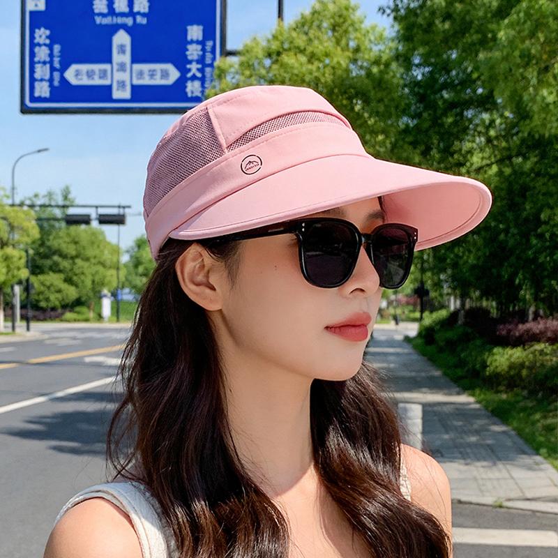 New summer outdoor sun hat for women, ice silk cool feeling, large eave sun hat, fashionable and versatile sun hat
