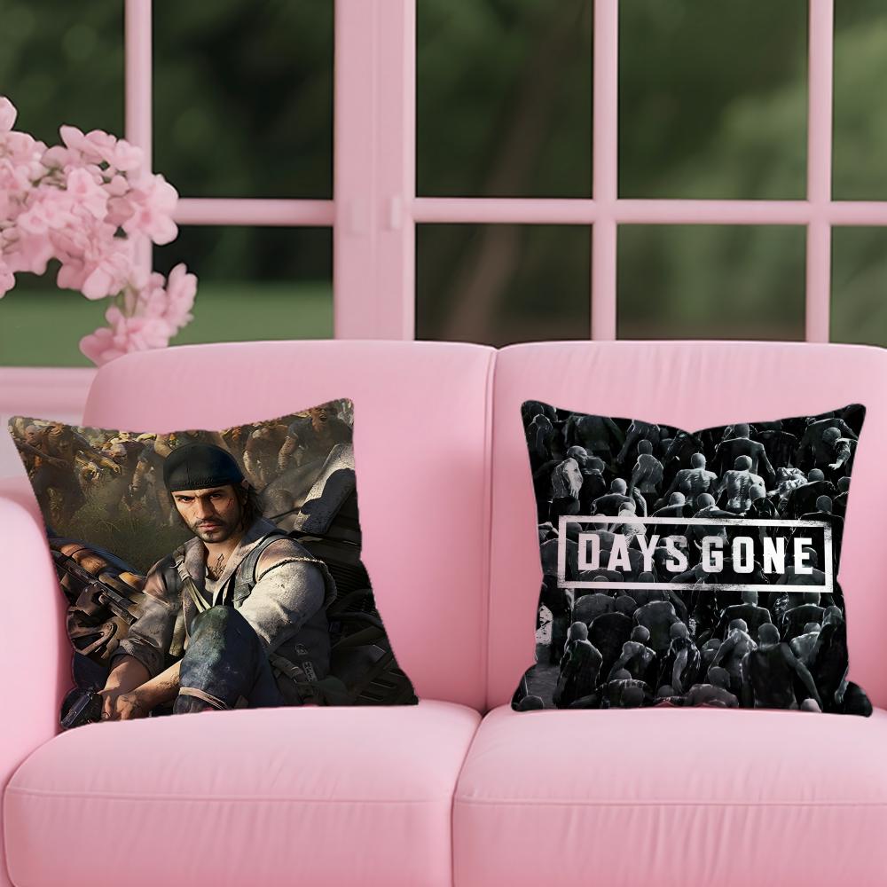 D-DayZ Zombie Game Anime Cushion Cover Reversible Plush Pillow Cover – For Car, Sofa, Bedroom, Perfect As a Gift.