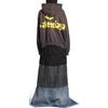 SS24 Tape Type Ripped Pocket Hoodie Large Fit Sweatshirt, Loose Fit Men's Dark Green 744441TQVA98519