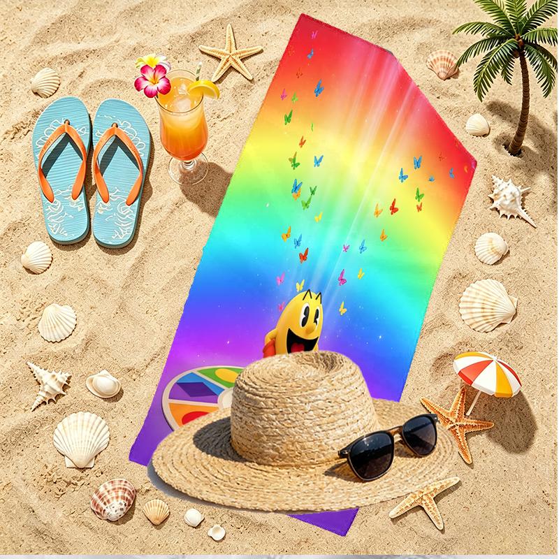 PAC Print Beach Towel, Versatile Lightweight Absorbent Beach Towel for Pool Surf Yoga Bathroom, Perfect Birthday Holiday Gift