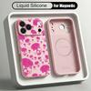 Colorful Skeleton Pattern Case For iPhone 17 Pro Max Magnetic For Magsafe Liquid Silicone Cover For iPhone 16 15 14 13 Pro Max