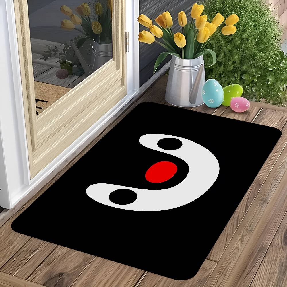 Kinder Animation P-Pingu Badezimmerteppich Anti-Rutsch Wasserabsorbierend Langes Streifenkissen Schlafzimmerteppich Willkommens-Fußmatte
