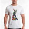 Floral Eiffel Tower Tshirt Summer Casual Cotton Tee Oversized Streetwear Tops Vintage Graphic Print Loose Fit Short Sleeve