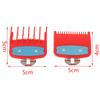 Guide de taille 1.5+4.5mm Peigne Rouge Accessoire Set de Peignes Avec un Support en Métal Tondeuse