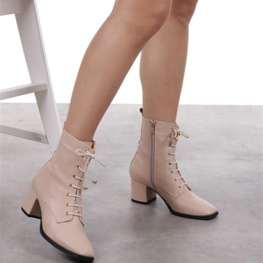 Women's Fashion Ten Lace-up Boots