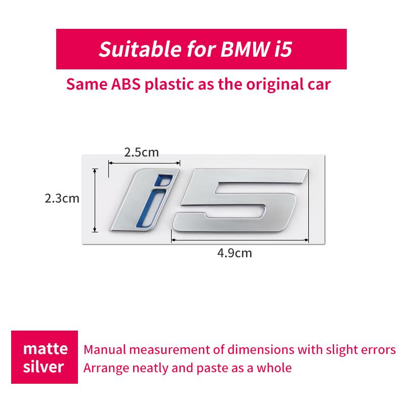 

Suitable for BMW I5 logo modification edrive40 alphanumeric decorative sticker G68 rear emblem