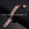 Adjustable Red Copper Magnetic Bracelet With Cross Design Vintage Style Geometric Mens Jewelry