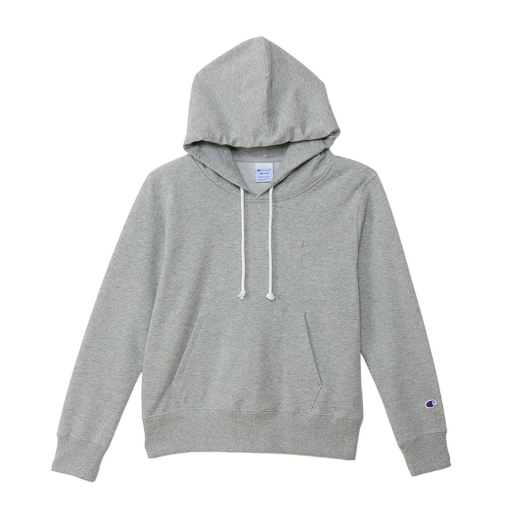 Champion Basic Long Sleeve Fleece Hoodie with Embroidered Oxford Size XL Women's Logo, Gray, (CW-Y107)