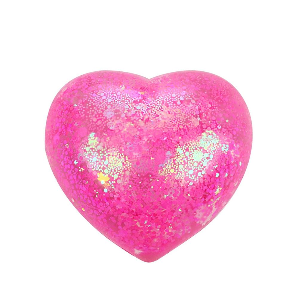 Changing Color Heart Squeeze Toy Sequins Love Fidget Toy Squishy Pinch Kneading Toy Stress Reliever Toy Kid Party Favor