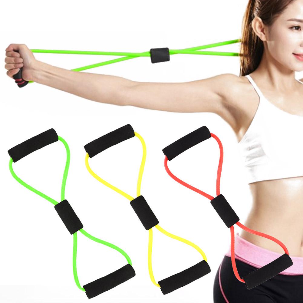 8 Shaped Elastic Fitness Pulling Rope Chest Expander Yoga Body Slimming Tension Band