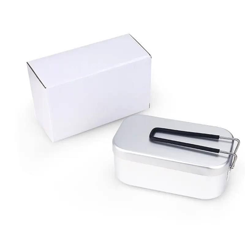 Wandern Camping Kochgeschirr Anodisiert Bento Japanische Bento-Box Überleben Aluminium Lunchbox Feldgeschirr