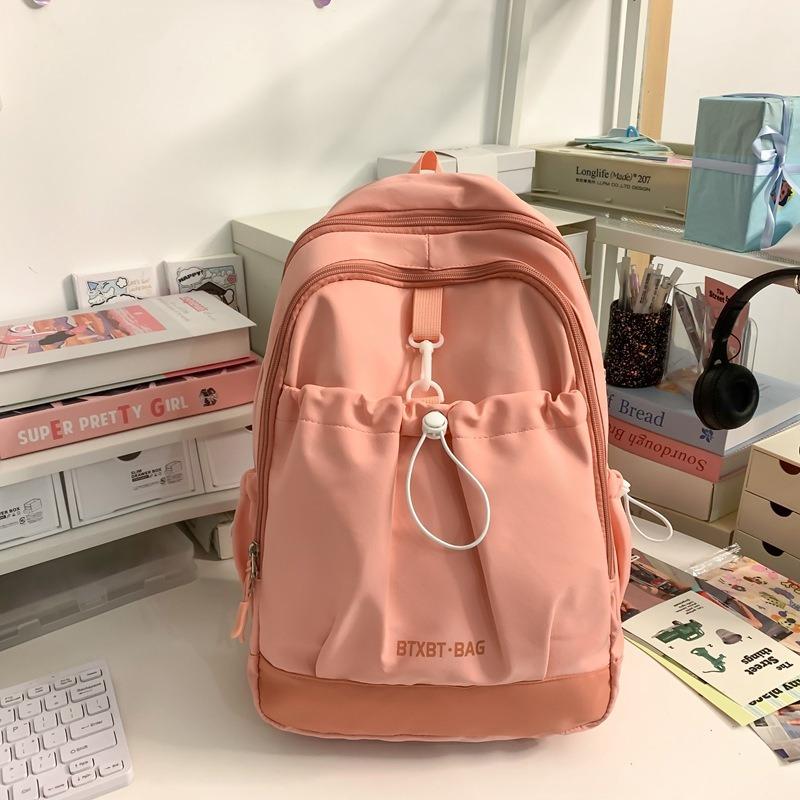 New Simple and Fashionable Niche Design Student Schoolbag Female Junior High School Student Versatile Backpack