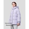 Bingjie Women's Short Hooded 95% White Duck Down Jacket