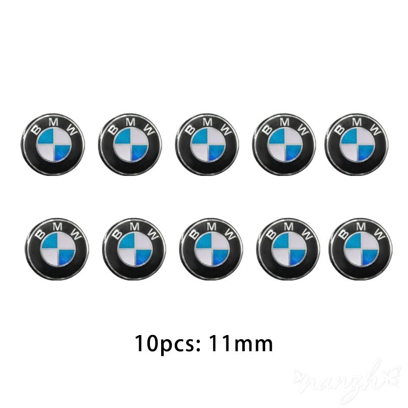 For BMW M E46 E90 E60 Car Key Sticker Logo 3D Metal Car Key Sticker Emblem For BMW 320Li 325Li 330Li 325i E60 E64 E70 E83 E85 E87 E90 E71 10pc 11/14mm
