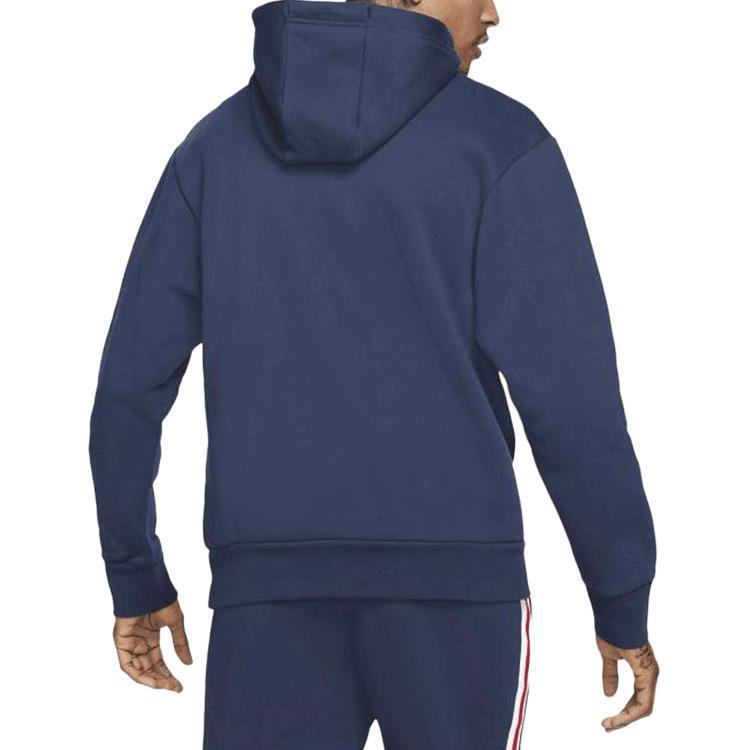 Jordan X PSG Paris Saint Germain Popover Hoodie Midnight Navy/Red/White Men Streetwear DJ3928-410
