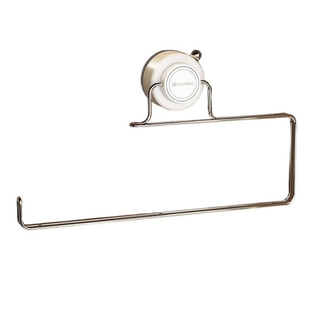 Strong Suction Cup Cling Film Storage Rack Wall Mounted Paper Towel Hanger  Washroom