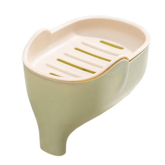 Soap Holder Non-Slip Design Easy To Clean Double Layer Versatile Soap Dish with Drain Holes Bathroom Decoration